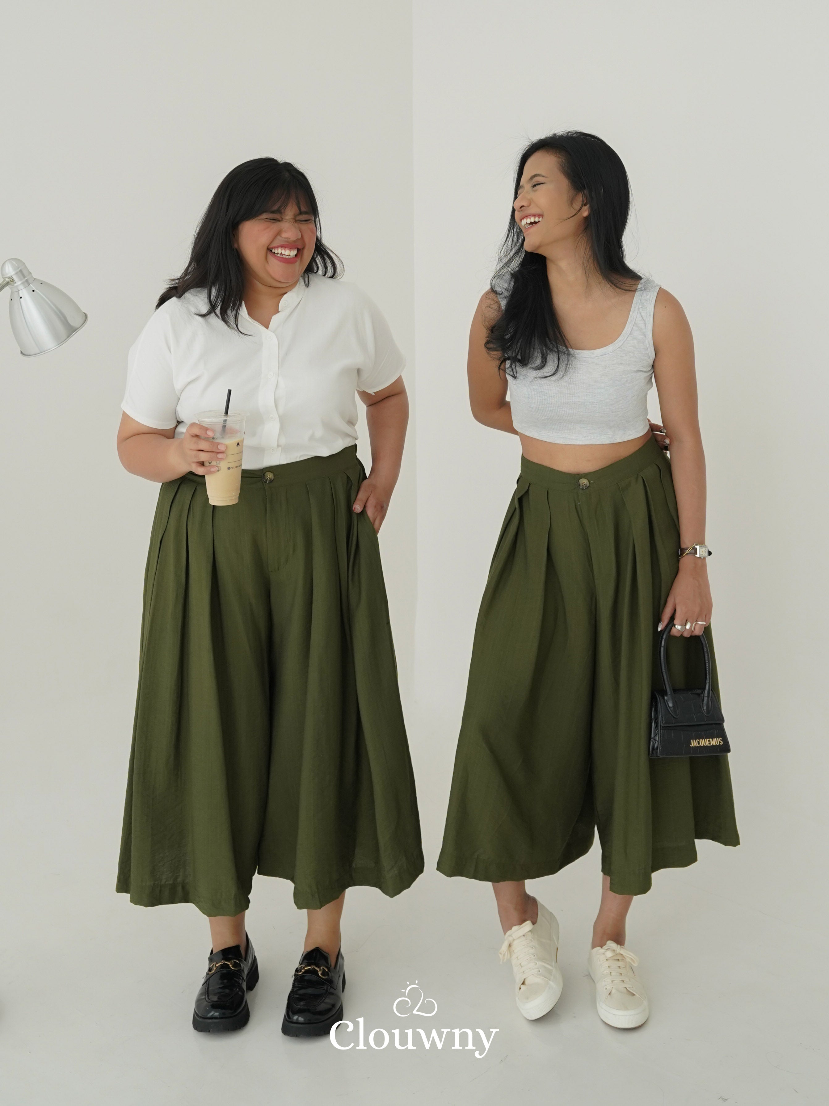 Jenna Cullotes Pants - Army